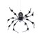 31.5" Gray & Black Hairy Floating Spider Halloween Decoration